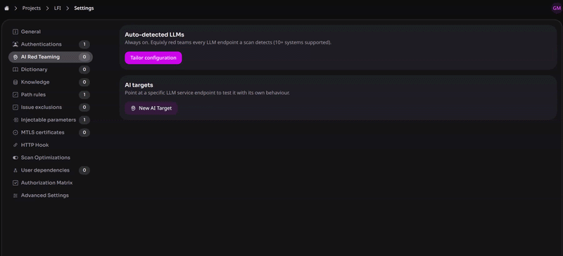 Visible and configurable AI Red Teaming