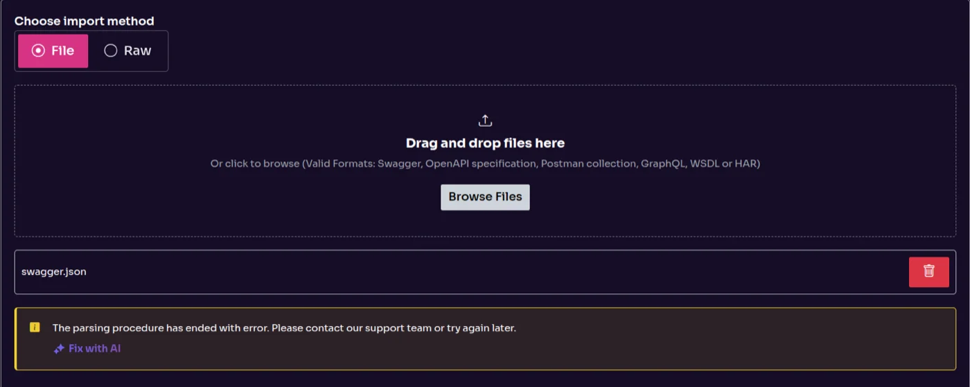 Equixly's AI Assistant fixes errors in API definitions