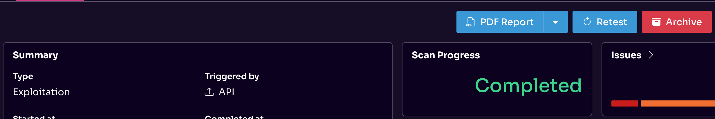 Archive scans in Equixly