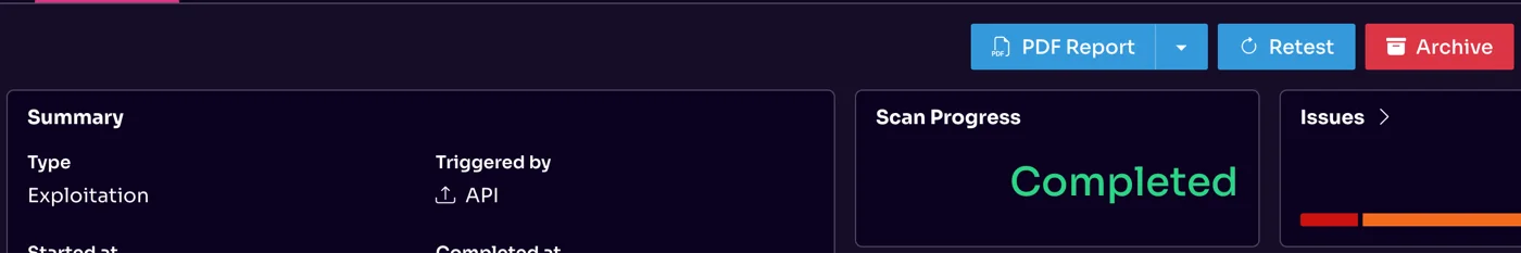 Archive scans in Equixly