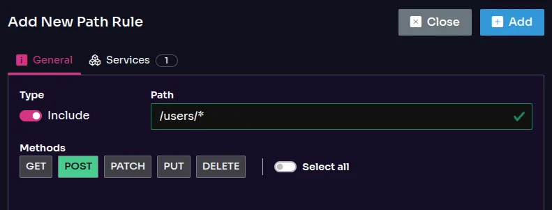 Path Rules in Project Settings