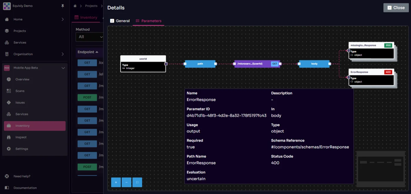 Equixly displays the requested data in the input—necessary for thorough visibility—an essential requirement under DORA