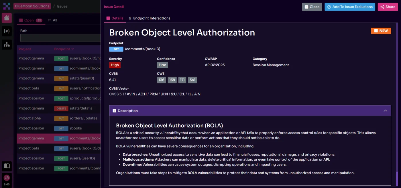 Equixly OWASP API Security Risks