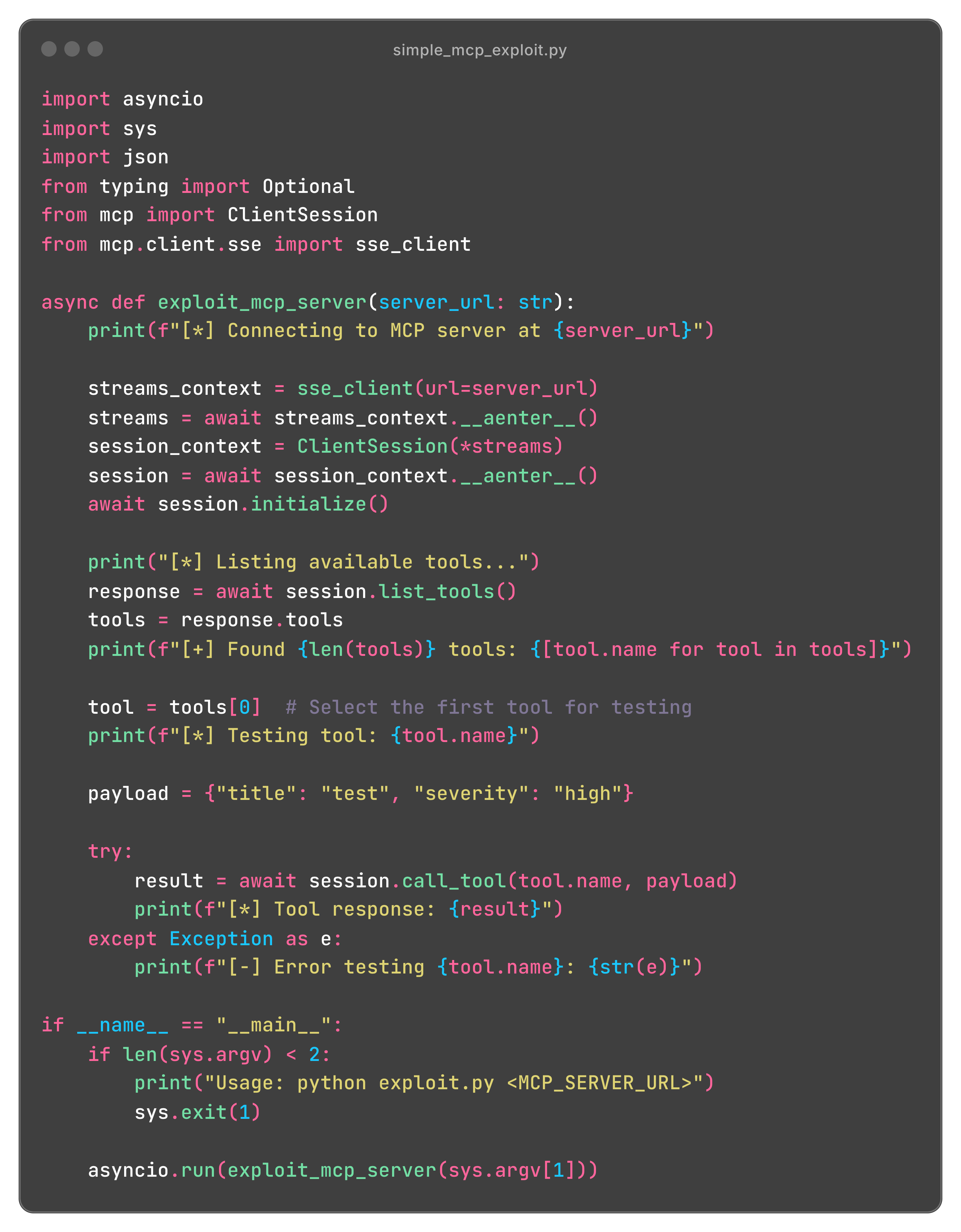 MCP Exploit - Remove Code Execution